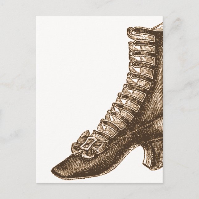 High Topped Victorian Shoe Vykort (Framsida)