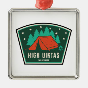 High Uintas Wilderness Utah Camping Julgransprydnad Metall