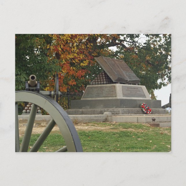 High Vatten Mark, Gettysburg Battlefield-vykort Vykort (Framsida)