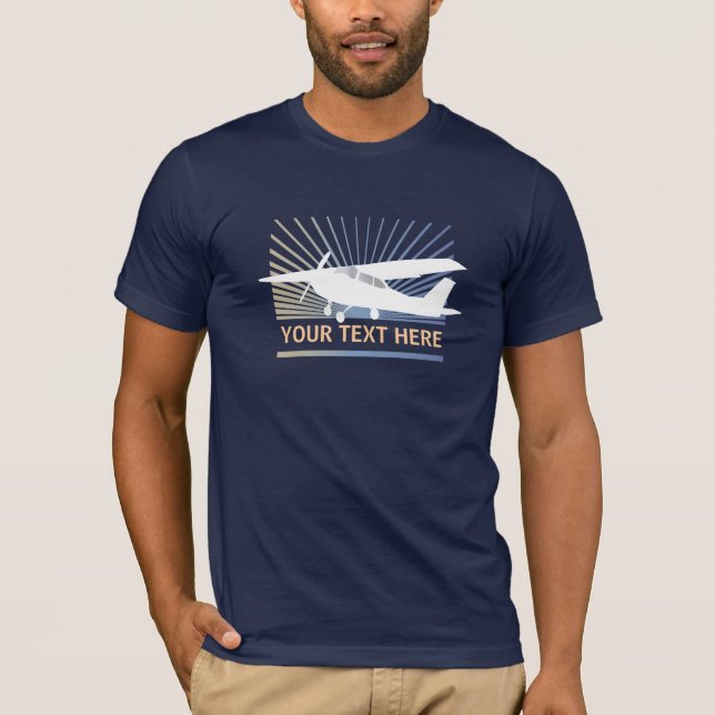 High Vinge Aircraft - Anpassningsbar Text Tee (Framsida)