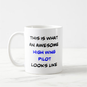 High vinge pilot, fantastisk kaffemugg