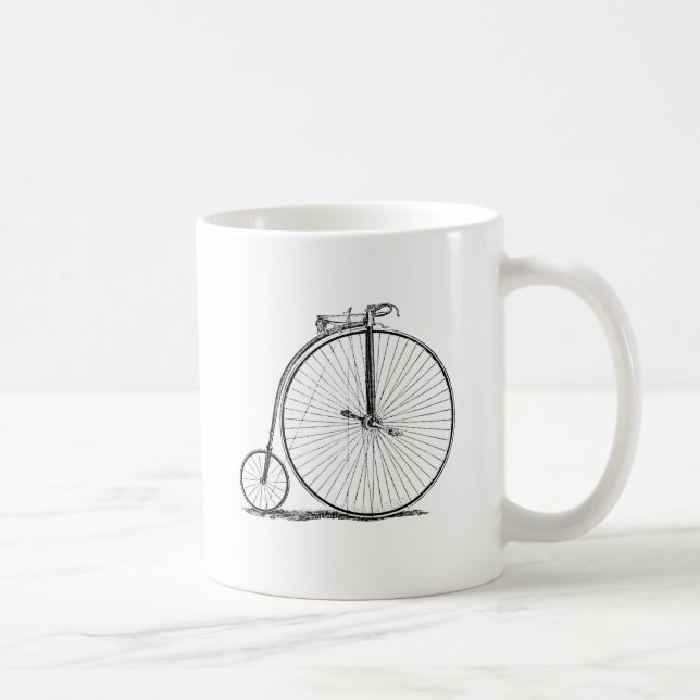 High Wheeler Bicycle Penny Farthing Kaffemugg (Höger)