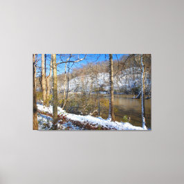 Highbanks Metro Park, High Bluffs, Winter, Ohio Canvastryck