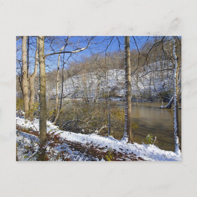 Highbanks Metro Park, High Bluffs, Winter, Ohio Vykort (Framsida)