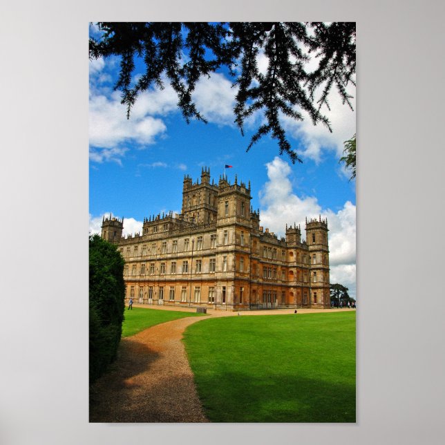 Highclere Castle Downton Abbey England UK Poster (Framsidan)