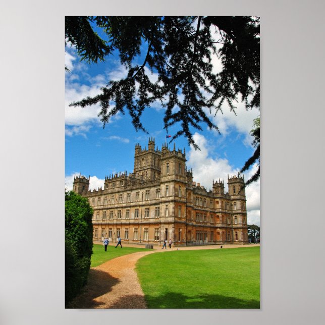 Highclere Castle Downton Abbey England UK Poster (Framsidan)