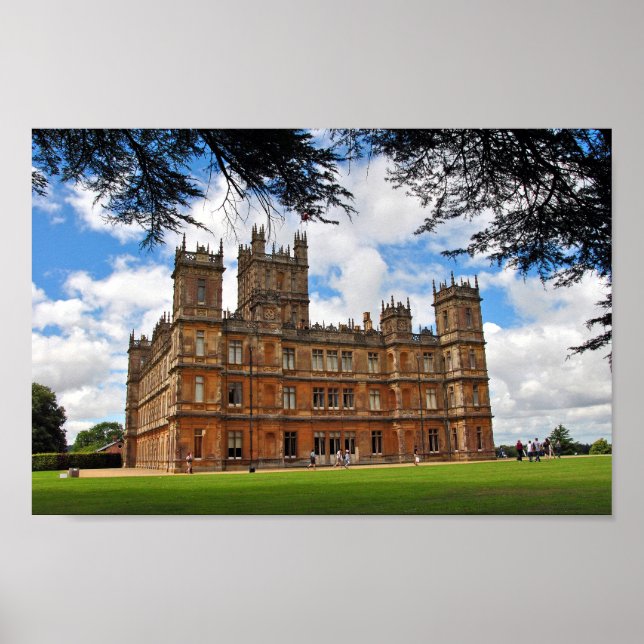 Highclere Castle Downton Abbey England UK Poster (Framsidan)