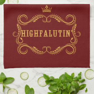Highfalutin' Funny Land Slang Kökshandduk