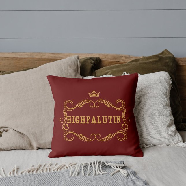Highfalutin' Funny Land Slang Kudde (Skapare uppladdad)