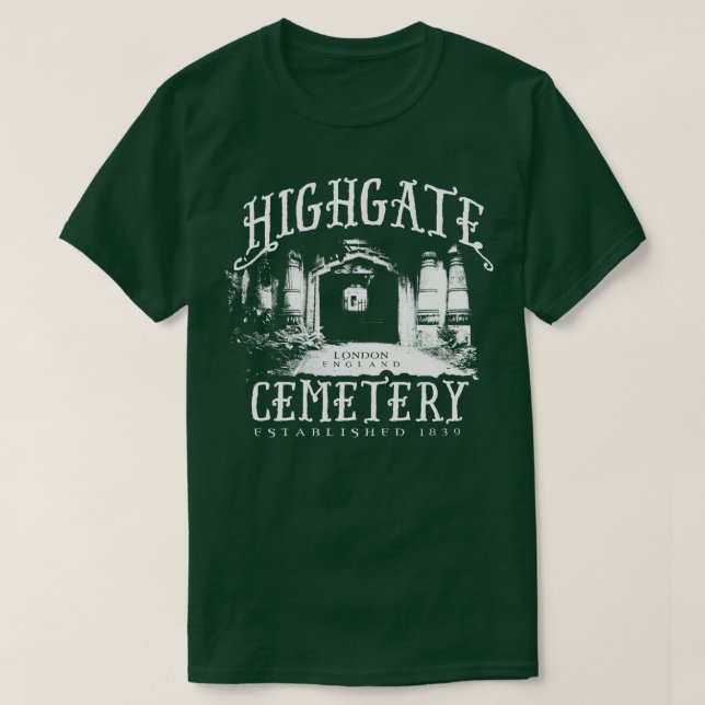Highgate Cemetery T Shirt (Design framsida)