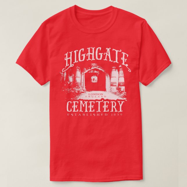 Highgate Cemetery T Shirt (Design framsida)