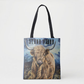 Highland Bull tote Tygkasse