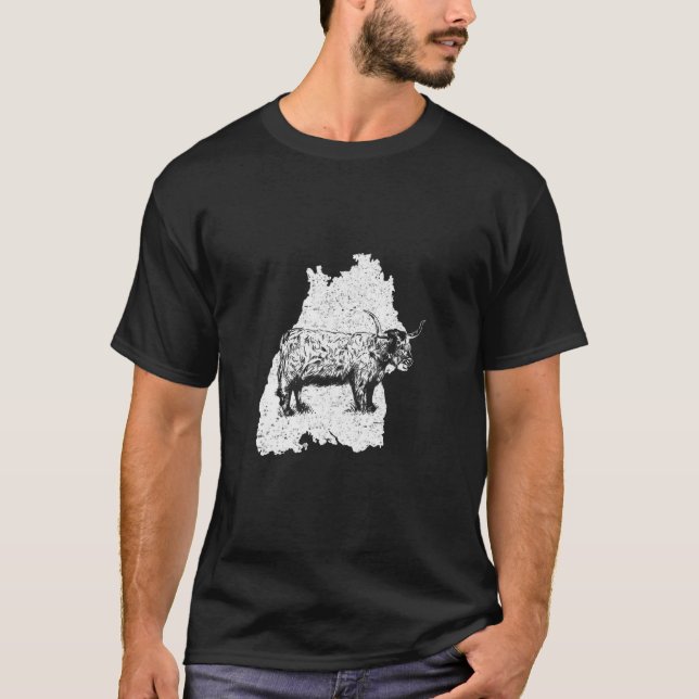 Highland Cattle Breeder Highland Cow Baden württem T Shirt (Framsida)