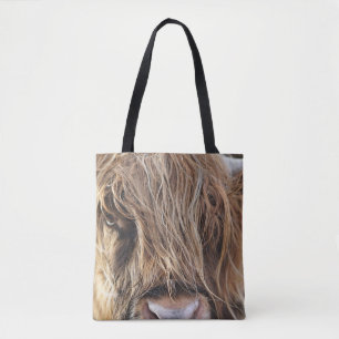HIGHLAND CATTLE COW ANSIKTE TYGKASSE