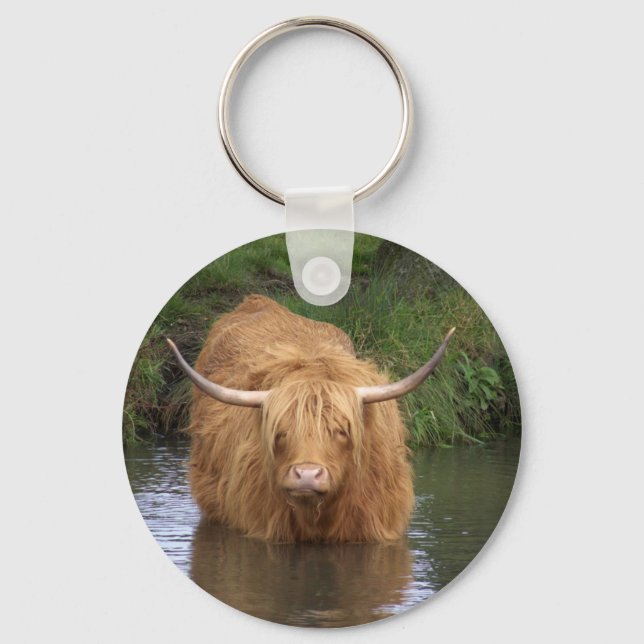 Highland Cattle Nyckelring (Framsida)