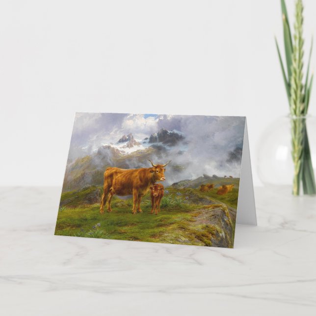Highland Cattle | Rosa Bonheur Kort (Framsida)