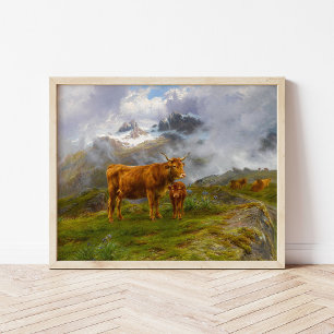 Highland Cattle Rosa Bonheur Poster