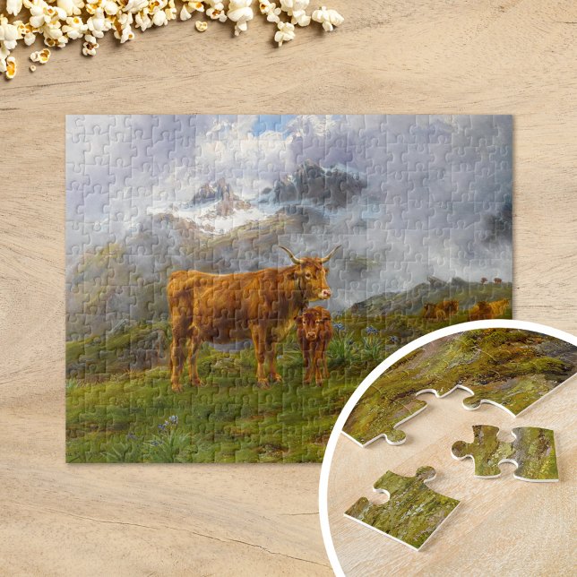 Highland Cattle | Rosa Bonheur Pussel (Skapare uppladdad)