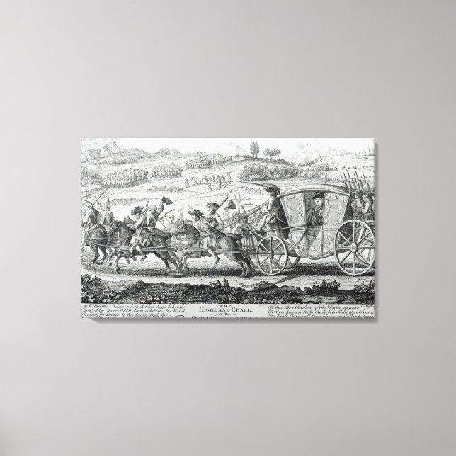Highland Chase, 21 februari 1745 Canvastryck (Framsida)