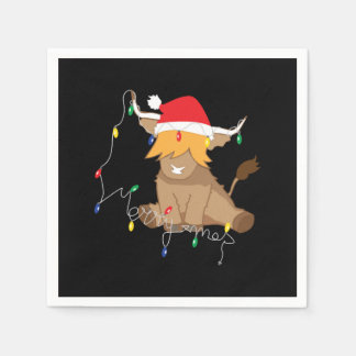 Highland cochristmas ljus pappersservett