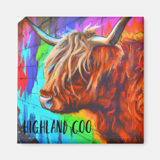 Highland coo magnet
