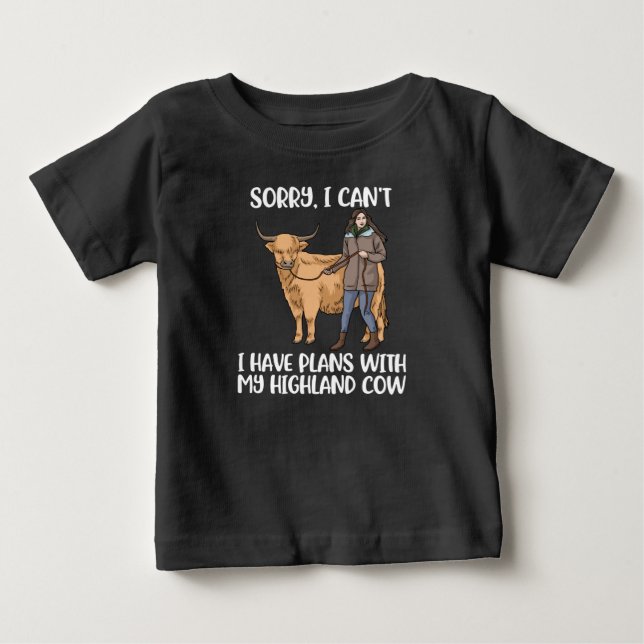 Highland Cow Älskare Women Scottish Highland Cow T Shirt (Framsida)