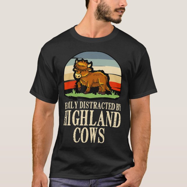 Highland Cow Baby Gift Hairy Cows  T Shirt (Framsida)
