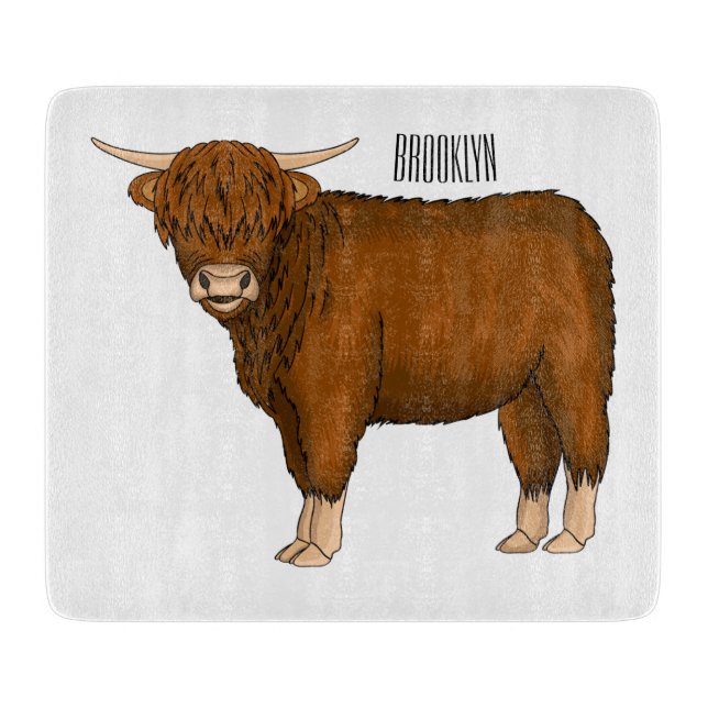 Highland cow cartoon illustration  (Framsidan)