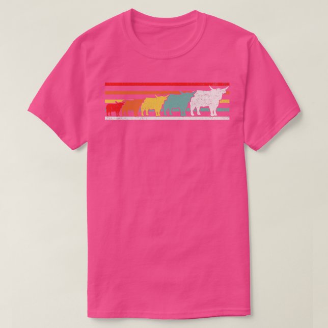 Highland Cow Cattle Scottish Farmer T Shirt (Design framsida)