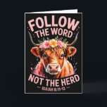 Highland Cow Christian  Kort<br><div class="desc">Highland Cow Christian</div>