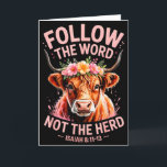 Highland Cow Christian  Kort<br><div class="desc">Highland Cow Christian</div>