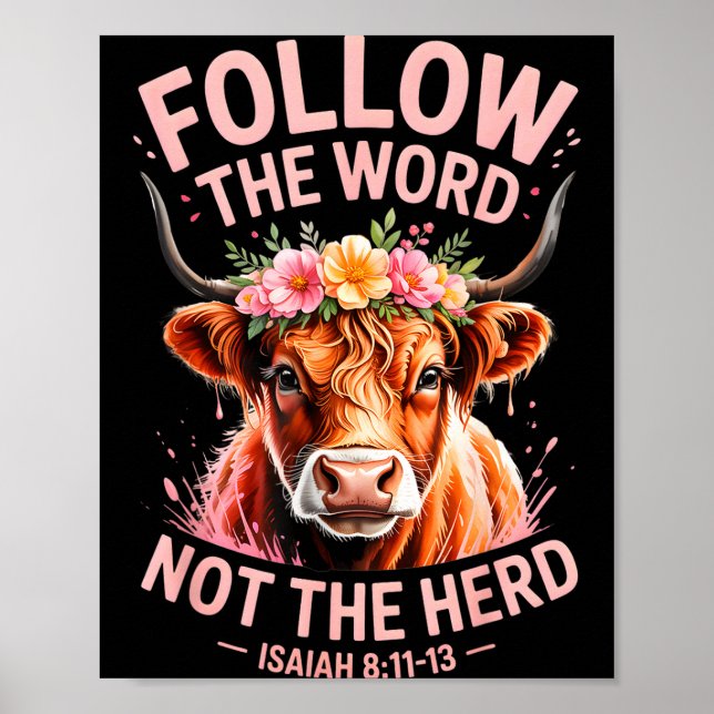 Highland Cow Christian  Poster (Framsidan)