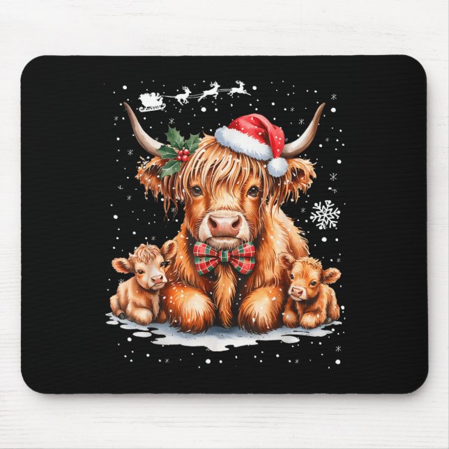 Highland Cow Christmas Outfit Idea Women Xmas High Musmatta (Framsidan)