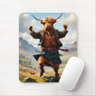 Highland Cow Dancing the Highland Fling. Musmatta