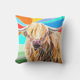 Highland Cow Dekorativ kudde