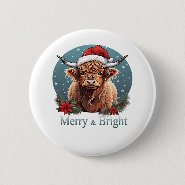 Highland Cow Essential T-Shirt Knapp (Framsida)