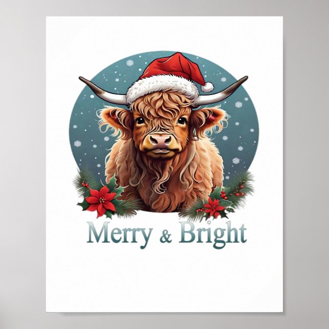 Highland Cow Essential T-Shirt Poster (Framsidan)