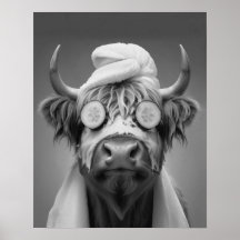 Highland Cow Funny Fnic Ansikte Mask Bathroom