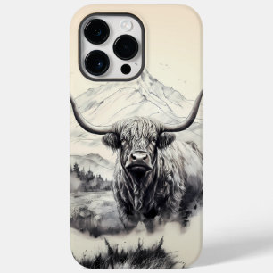 Highland Cow iPhone 14 Pro Max Telefonväska