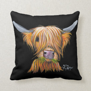 Highland Cow 'Little Viking' Dekorativ kudde Cushi