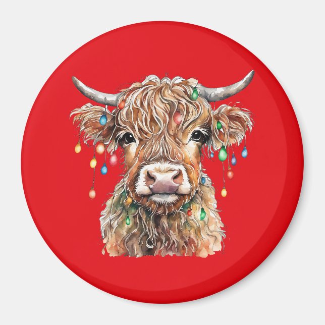 Highland Cow Magnet (Framsidan)
