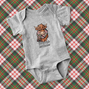 Highland Cow med Carnegie Dress Tartan Scarf T Shirt