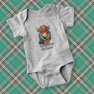 Highland Cow med MacFarlane Ancient Hunting Scarf T Shirt