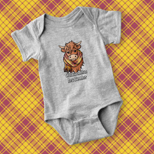 Highland Cow med MacMillan Dress Tartan Scarf T Shirt