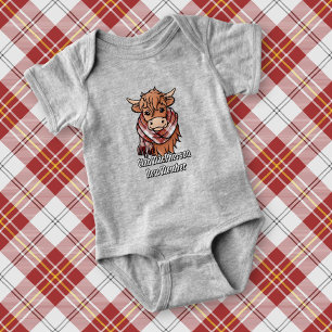 Highland Cow med MacPherson Red Dress Scarf T Shirt