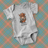 Highland Cow med Wilson Ancient Tartan Scarf