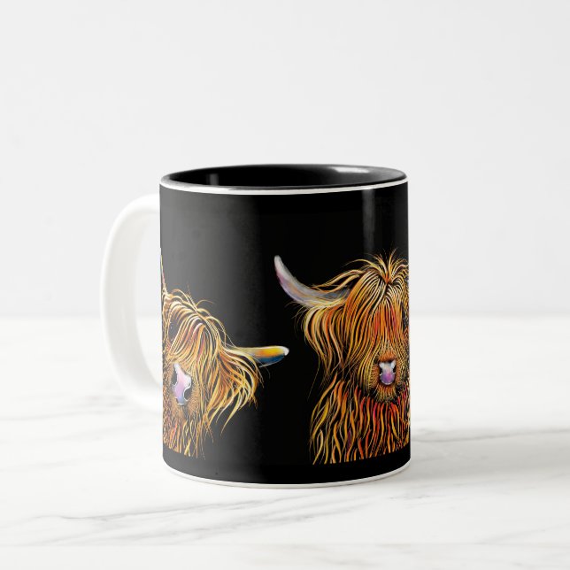 HiGHLaND CoW Mugg 'THe SCoTieS' BY S MacARTHuR (Framsida vänster)