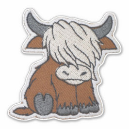 Highland Cow Patch Klistermärken