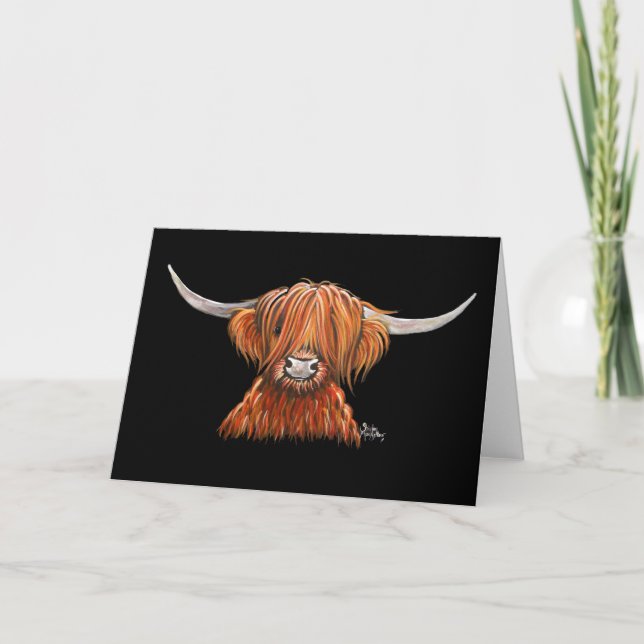 HiGHLaND CoW PRiNT "CHaRLeY" BY SHiRLeY MacARThuR Kort (Framsida)