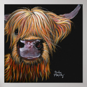 HiGHLaND CoW PRiNT "HeNRY" BY SHiRLeY MacARTHuR Poster